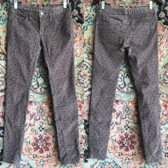 Free People Ditsy Floral Corduroy Skinny Jean - Picture 4 of 7